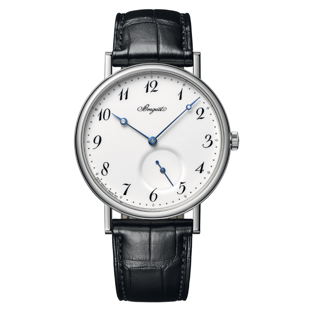 Breguet Classique 7147 40 mm White Dial 18k White Gold Leather Strap 7147BB/29/9WU