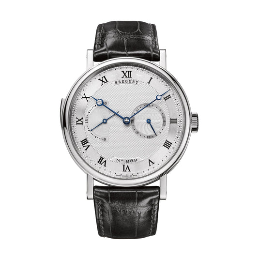 Breguet Classique Répétition Minutes 7637 42 mm Silver Dial 18k White Gold Leather Strap 7637BB/12/9ZU