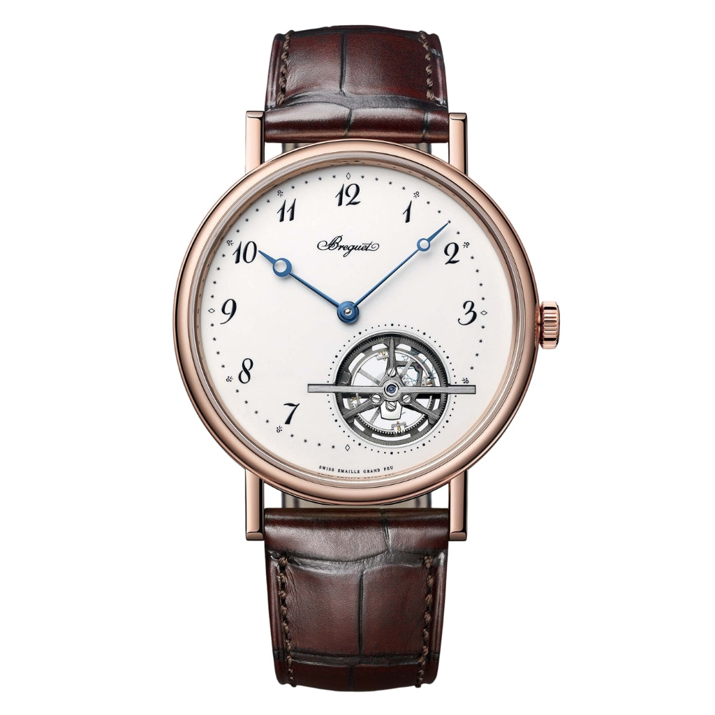 Breguet Classique Tourbillon Extra-Plat 5367 41 mm White Dial 18k Rose Gold Leather Strap 5367BR/29/9WU