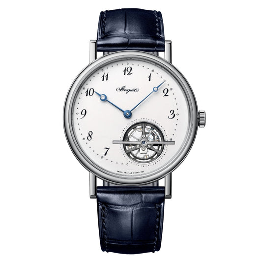 Breguet Classique Tourbillon Extra-Plat 5367 41 mm White Dial Platinum   Leather Strap 5367PT/29/9WU