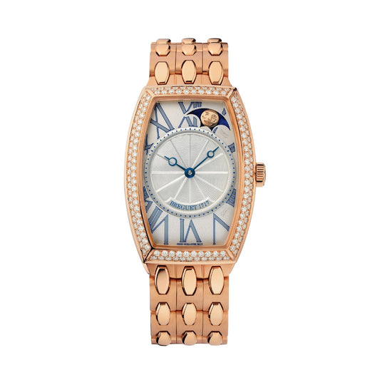 Breguet Héritage 35 x 25 mm Silver Dial with Diamonds 18k Rose Gold Bracelet 8861BR/11/RB0/D000