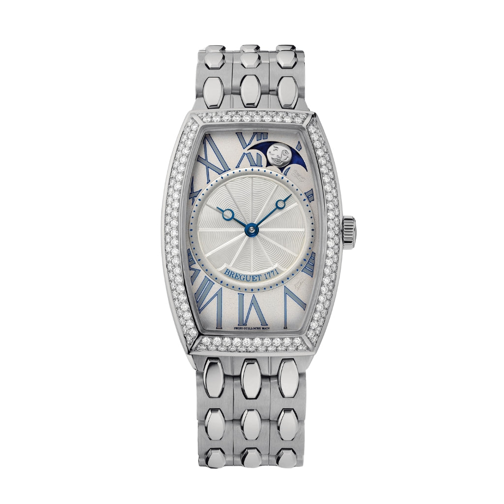 Breguet Héritage 35 x 25 mm Silver Dial with Diamonds White Gold Bracelet 8861BB/11/BB0/D000