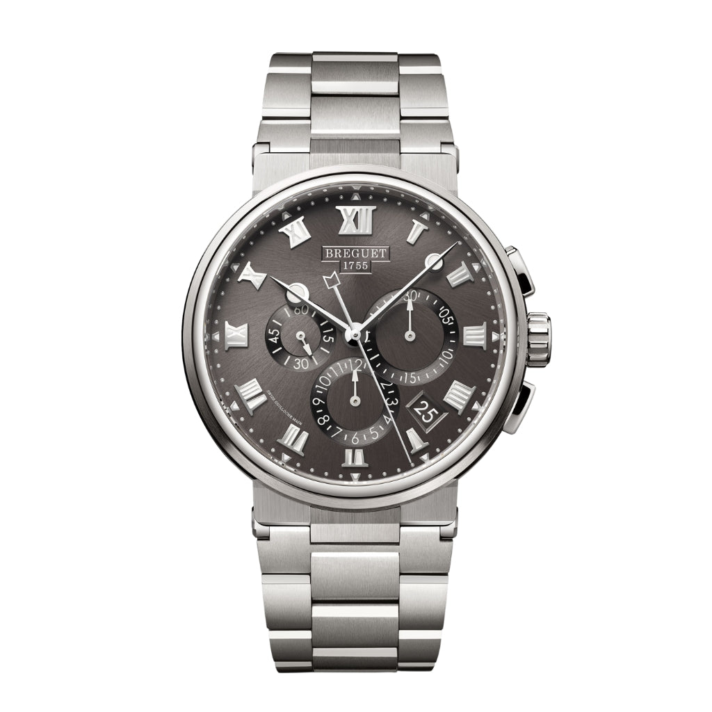 Breguet Marine 42.3 mm Dark Grey Dial Titanium Bracelet 5527TI/G2/TW0