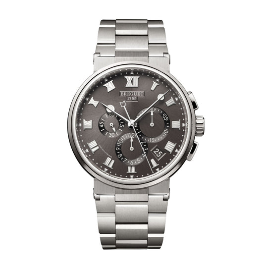 Breguet Marine 42.3 mm Dark Grey Dial Titanium Bracelet 5527TI/G2/TW0