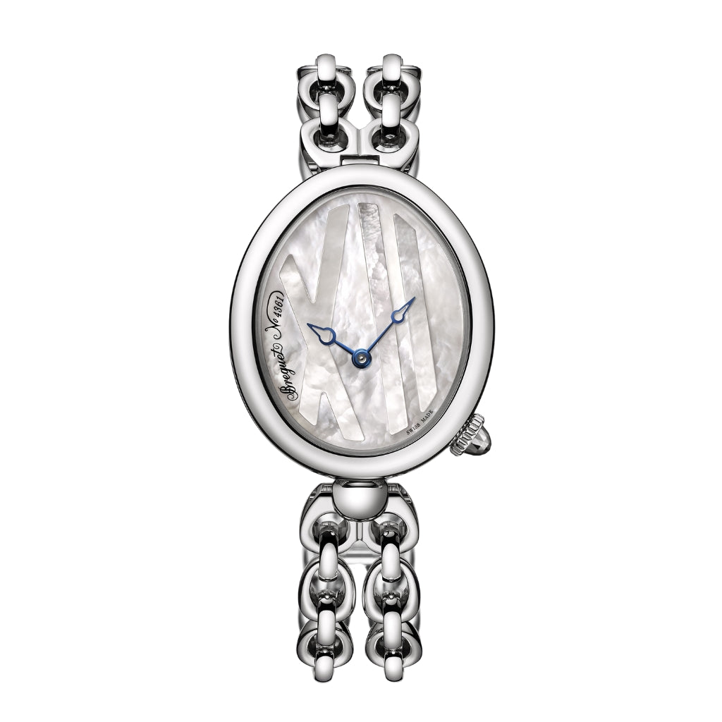 Breguet Reine 32.7 x 27.3 mm White Mother-Of-Pearl Dial Stainless Steel Bracelet 9807ST/5W/J50