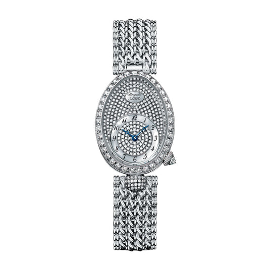 Breguet Reine 33 x 24.95 mm Diamond Paved Dial White Gold Bracelet 8928BB/8D/J20/DD00