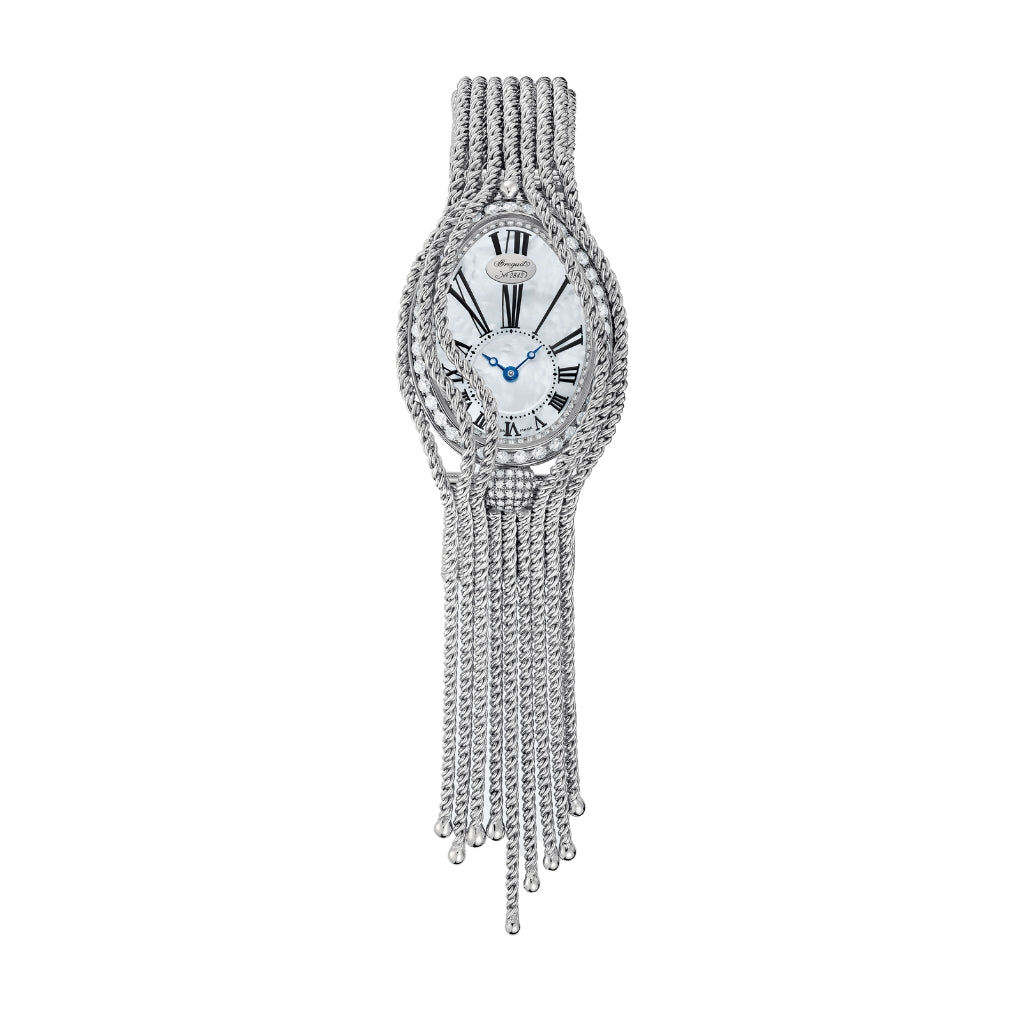 Breguet Reine 33 x 24.95 mm White Mother-Of-Pearl Dial with Diamonds White Gold Bracelet 8928BB/51/J60/DD0D
