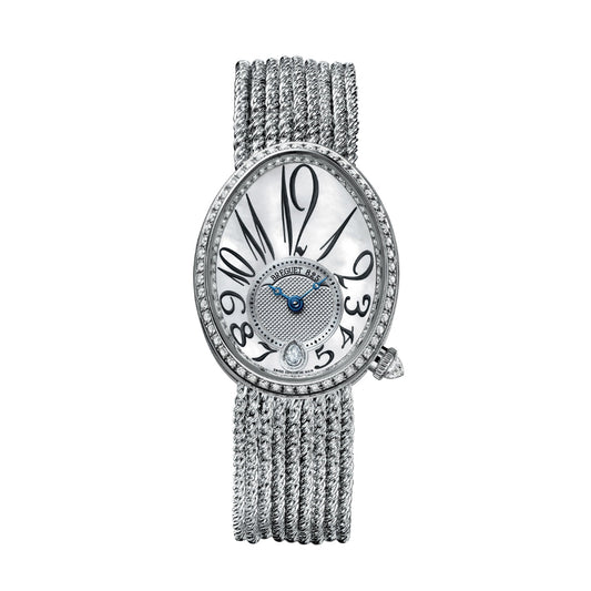 Breguet Reine 36.5 x 28.45mm White Mother-Of-Pearl Dial with Diamonds White Gold Bracelet 8918BB/58/J39/D00D