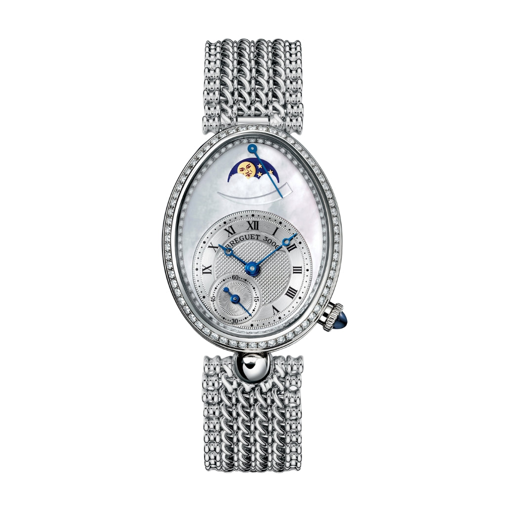 Breguet Reine 36.50 x 28.45 mm White Mother-Of-Pearl Dial with Diamonds White Gold Bracelet 8908BB/52/J20/D000