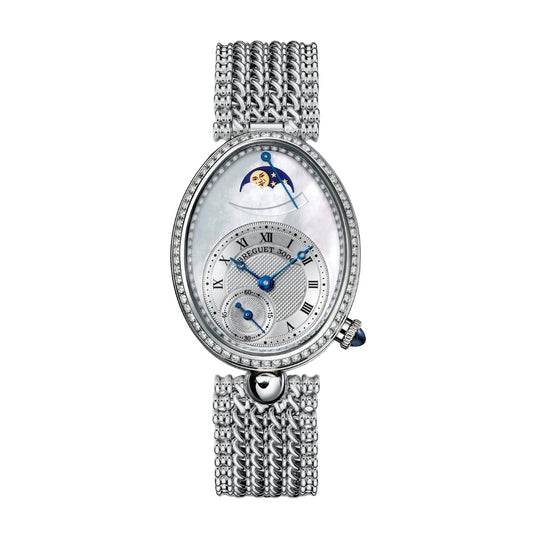 Breguet Reine 36.50 x 28.45 mm White Mother-Of-Pearl Dial with Diamonds White Gold Bracelet 8908BB/52/J20/D000