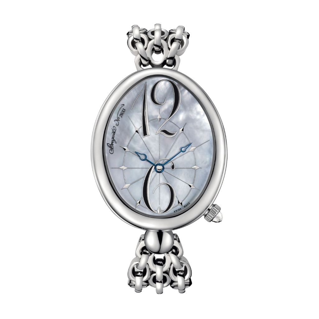 Breguet Reine 43.75 x 35.50 mm White Mother-Of-Pearl Dial Stainless Steel Bracelet 8967ST/58/J50