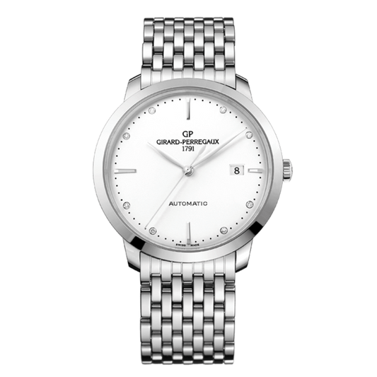 Girard-Perregaux 1966 40 mm Silver Dial Stainless Steel Bracelet 49555-11-1A1-11A