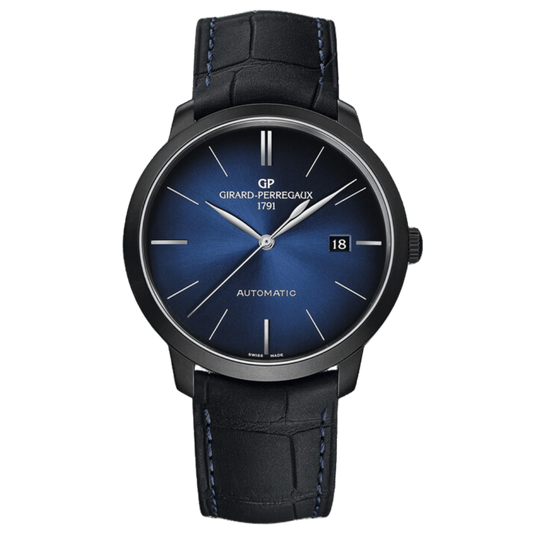 Girard-Perregaux 1966 Earth to Sky Edition 40 mm Blue Dial Stainless Steel   Leather Strap 49555-11-433-BH6A