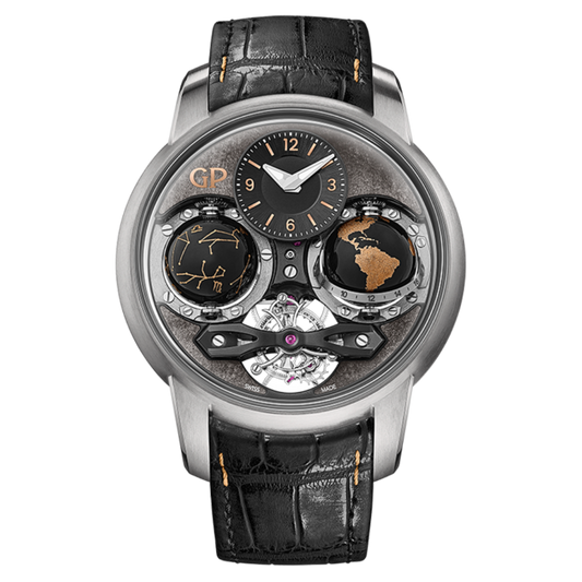 Girard-Perregaux Cosmos 47 mm Dark Grey Dial Titanium    Leather Strap 99292-21-3093-5CC