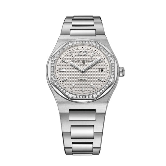 Girard-Perregaux Laureato 34 mm Silver Dial with Diamonds Stainless Steel Bracelet 80189D11A131-11A