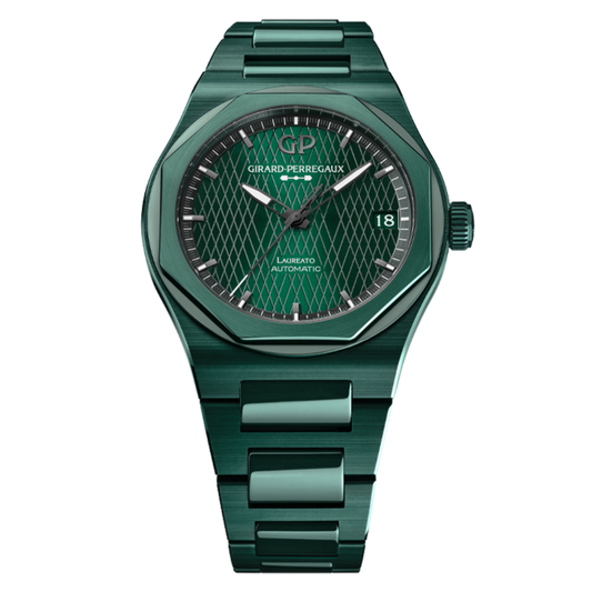 Girard-Perregaux Laureato 42 mm Green Ceramic Aston Martin Edition 42 mm Green Dial Ceramic Bracelet 81010-32-3081-1CX
