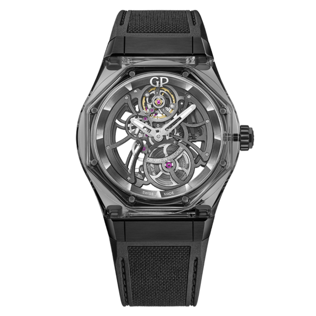 Girard-Perregaux Laureato Absolute Light & Shade 44 mm Transparent Dial Sapphire and Titanium Rubber Strap 81071-43-2022-1CX