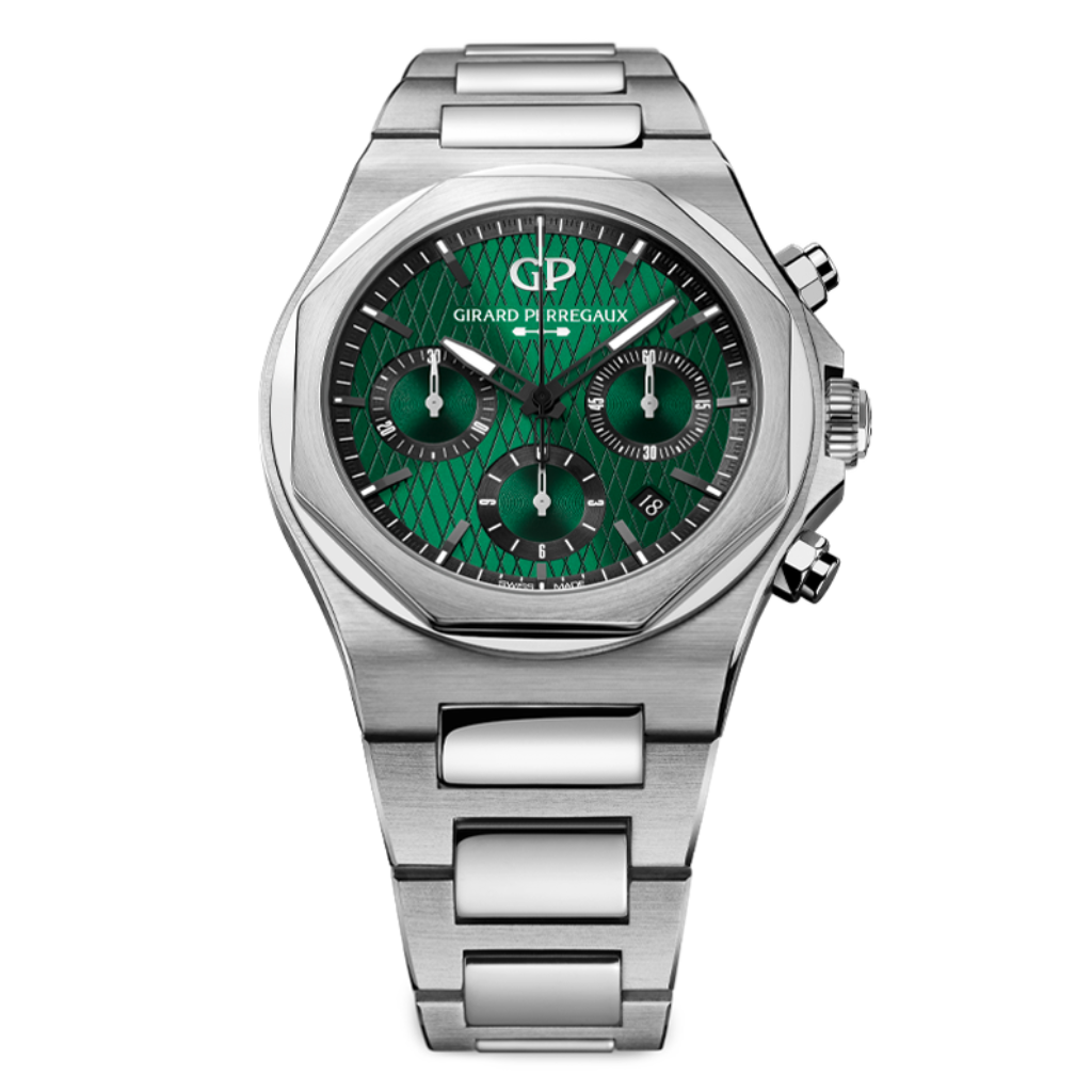Girard-Perregaux Laureato Chronograph Aston Martin Edition 42 mm Green Dial 904L Stainless Steel Bracelet 81020-11-001-11A