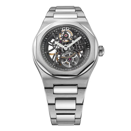 Girard-Perregaux Laureato Skeleton 42 mm Transparent Dial 18k White Gold Bracelet 81015-53-3240-1GM