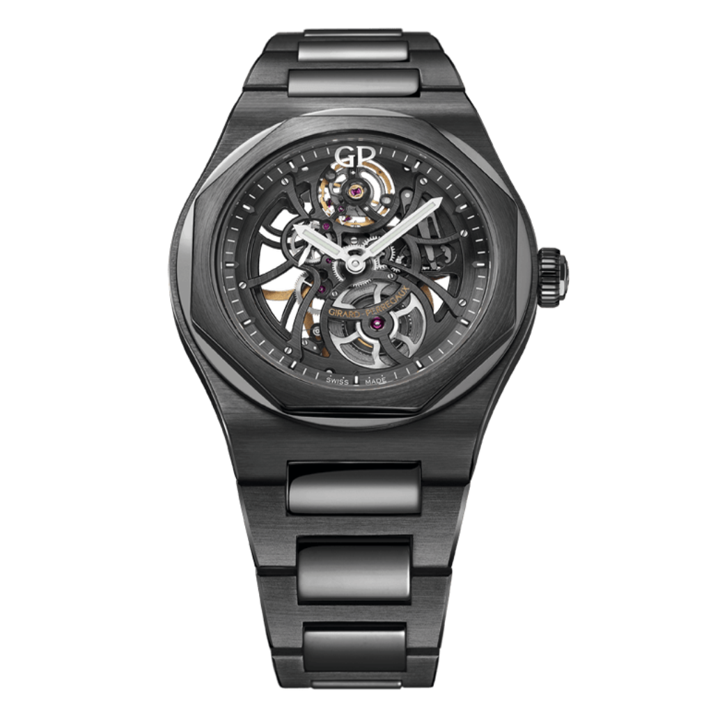 Girard-Perregaux Laureato Skeleton Ceramic 42 mm Transparent Dial Black Ceramic Bracelet 81015-32-001-32A