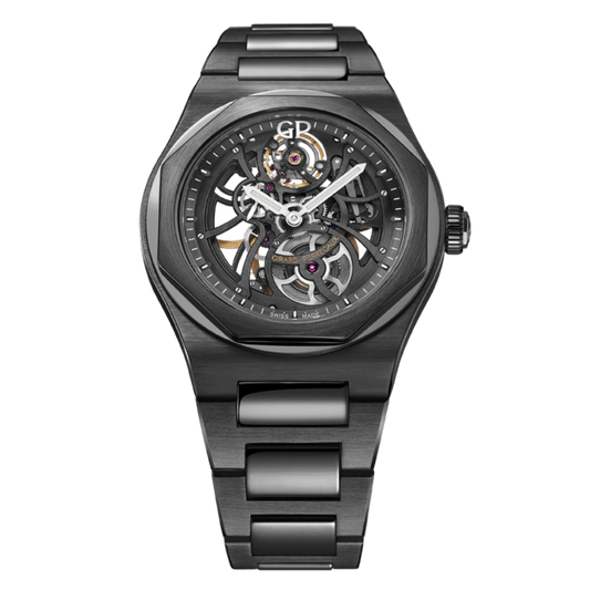 Girard-Perregaux Laureato Skeleton Ceramic 42 mm Transparent Dial Black Ceramic Bracelet 81015-32-001-32A