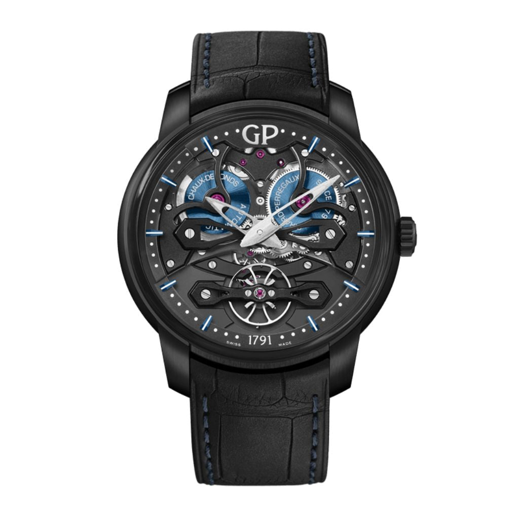 Girard-Perregaux Neo Bridges Earth to Sky Edition 45 mm Transparent Dial Titanium DLC   Leather Strap 84000-21-632-BH6A