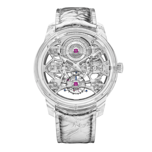 Girard-Perregaux Quasar Light Tourbillon with Three Bridges 46 mm Transparent Dial Sapphire Fabric Strap 99295-43-001-BA6A