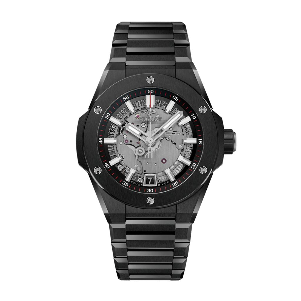 HUBLOT Big Bang Integrated Time Only Black Magic 40 mm Transparent Dial Polished 18K King Gold Bracelet 456.CX.0170.CX