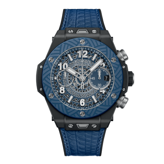 HUBLOT Big Bang Unico ‘O Ka Mua 42 mm Transparent Dial Microblasted Black Ceramic Rubber Strap 441.CL.0197.VR.HAW24