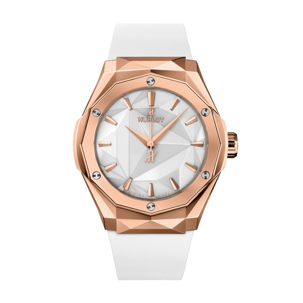 Hublot Classic Fusion Orlinski King Gold White 40 mm White Dial Polished 18K King Gold Rubber Strap 550.OS.2200.RW.ORL20