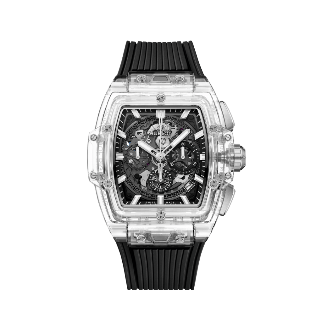 Hublot Spirit of Big Bang Magic Sapphire 42 mm Transparent Dial Polished Sapphire Crystal Rubber Strap 642.JX.0170.RX