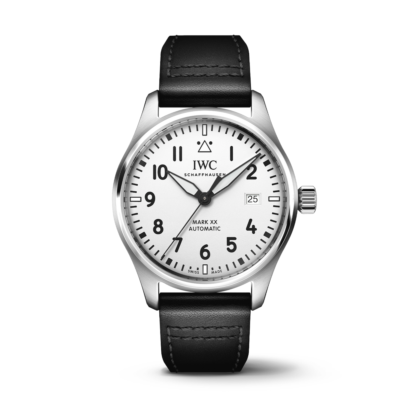 IWC Schaffhausen Pilot’s Watch Mark XX 40 mm Silver  Dial Stainless Steel Black   Strap IW328207