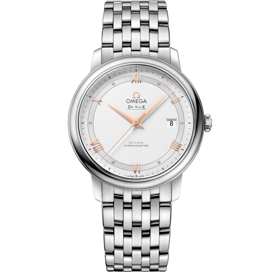 Omega De Ville Prestige 39.5 mm Silver Dial Stainless Steel Bracelet 424.10.40.20.02.002