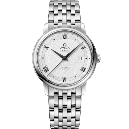 Omega De Ville Prestige 39.5 mm Silver Dial Stainless Steel Bracelet 424.10.40.20.02.005