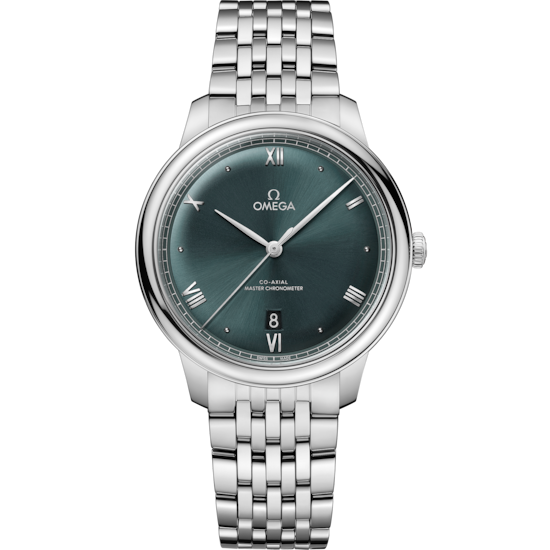 Omega De Ville Prestige 40 mm Green Dial Stainless Steel Bracelet 434.10.40.20.10.001