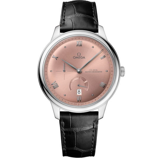 Omega De Ville Prestige 41 mm Pink Dial Stainless Steel Strap 434.13.41.21.10.001