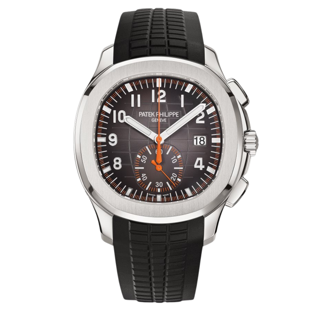 Patek Philippe Aquanaut 42.2 mm Black Dial Stainless Steel Rubber Strap 5968A-001