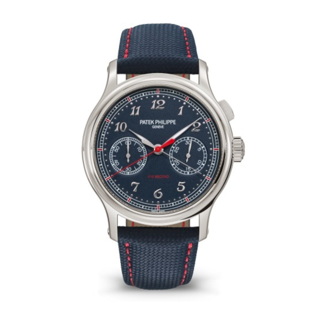 Patek Philippe Grand Complications 41 mm Blue Dial Platinum Leather Strap 5470P-001