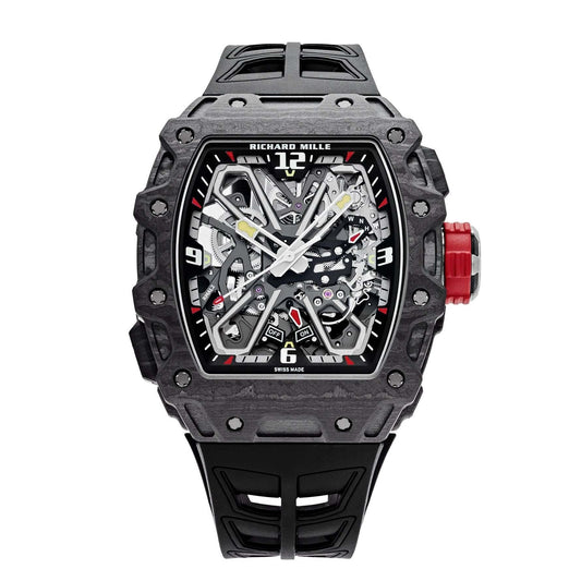 Richard Mille RM35-03 Automatic Winding Rafael Nadal 31 mm Black Dial Platinum Rubber Strap