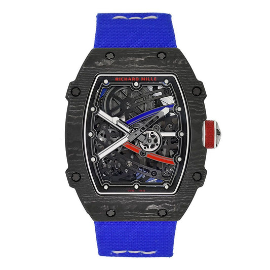Richard Mille RM67-02 Sebastien Ogier Automatic Winding Extra Flat 47.5 mm Transparent Dial Carbon TPT Strap
