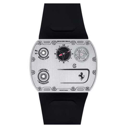 Richard Mille RMUP-01 Ferrari 51 mm Silver Dial Titanium Rubber Strap