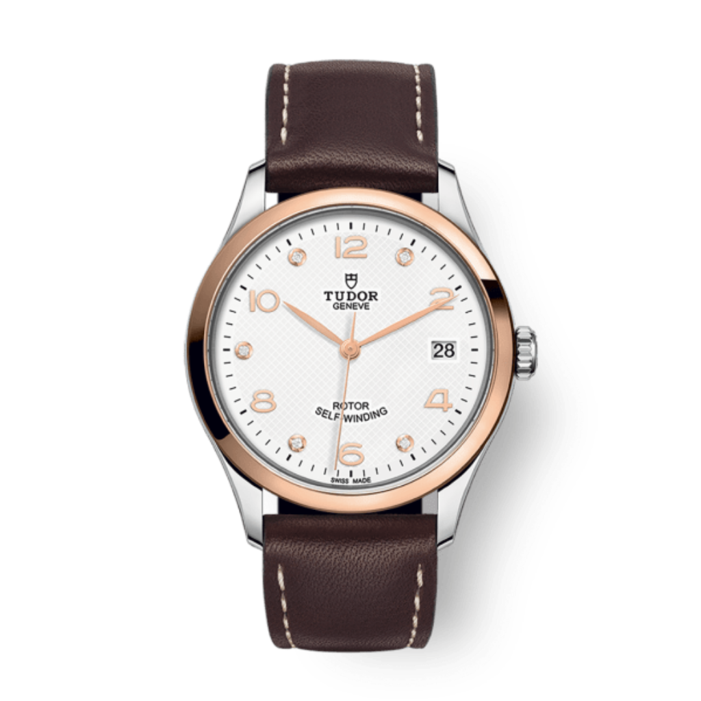 Tudor 1926 36 mm White Dial with Diamonds Stainless Steel Leather Strap M91451-0012