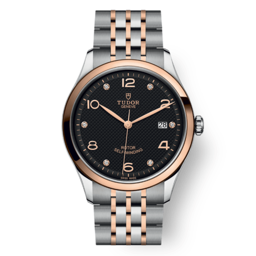 Tudor 1926 39 mm Black Dial with Diamonds Stainless Steel Bracelet M91551-0004