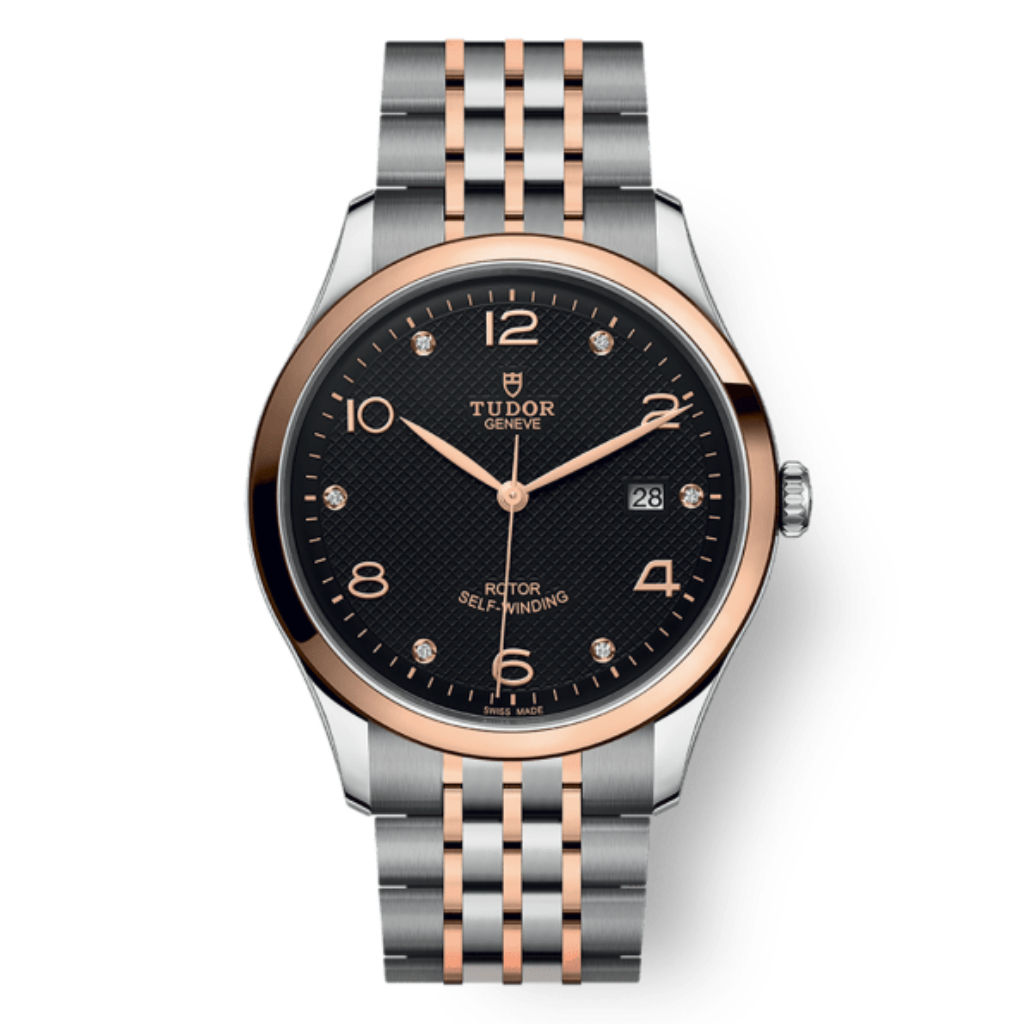 Tudor 1926 41 mm Black Dial with Diamonds Stainless Steel Bracelet M91651-0004