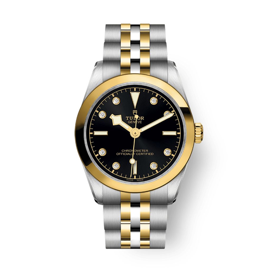 Tudor Black Bay 31 S&G 31 mm Black Dial with Diamonds Stainless Steel Bracelet M79603-0006