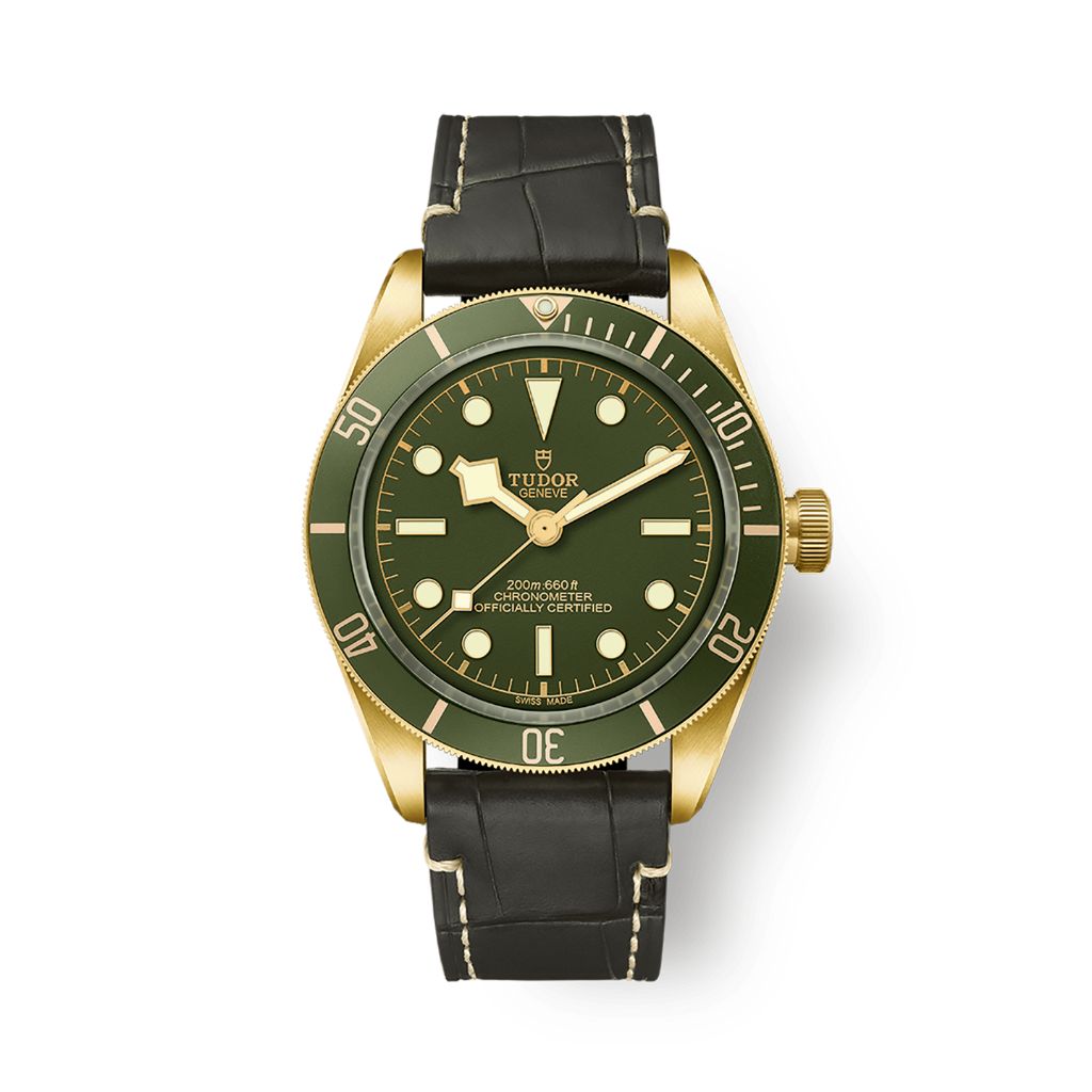 Tudor Black Bay 58 18K 39 mm Green Dial 18K Yellow Gold Strap M79018V-0001