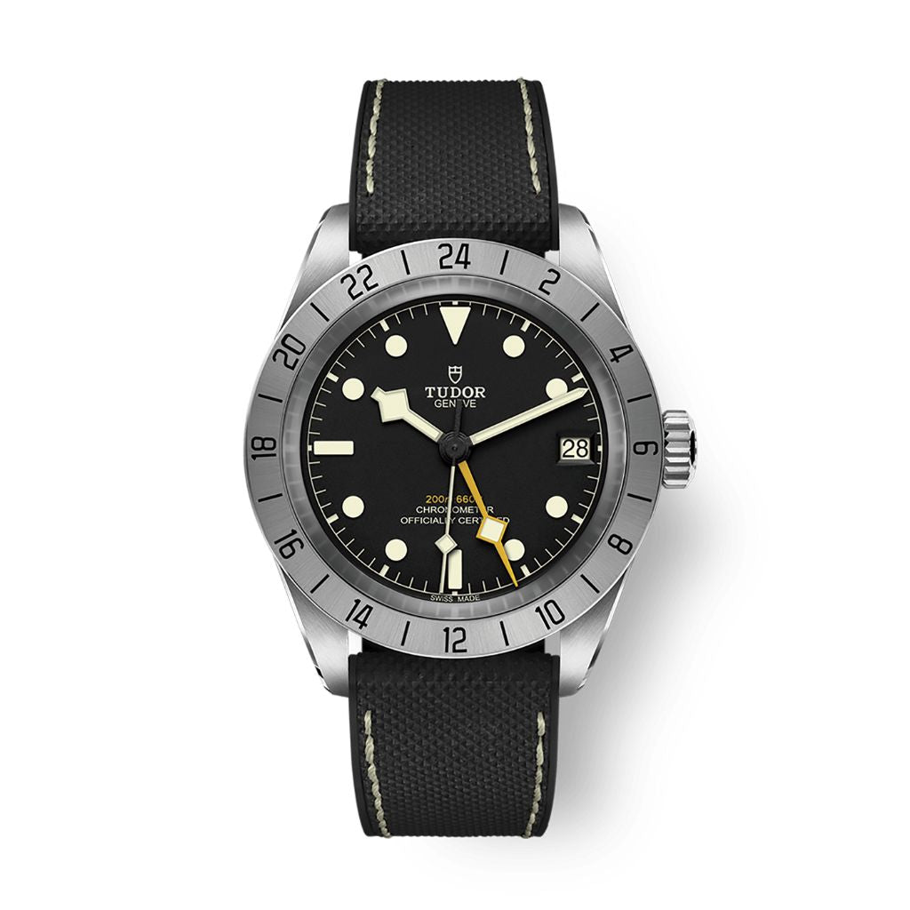 Tudor Black Bay Pro 39 mm Black Dial Stainless Steel Rubber Strap M79470-0003