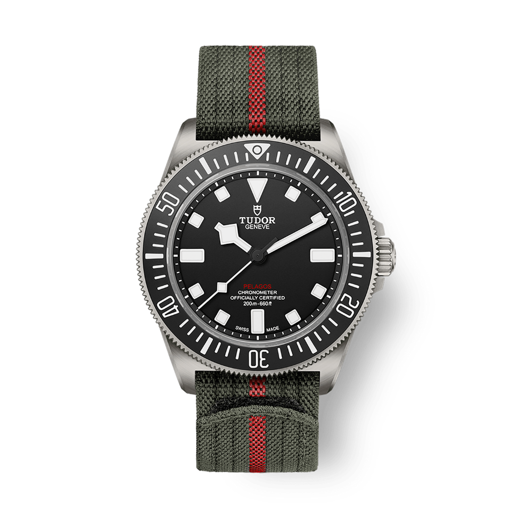 Tudor Pelagos FXD 42 mm Black Dial Titanium Fabric Strap M25717N-0001