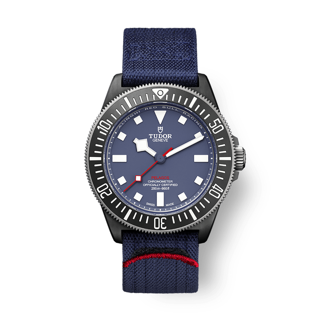 Tudor Pelagos FXD 42 mm Blue Dial Black Carbon Fabric Strap M25707KN-0001