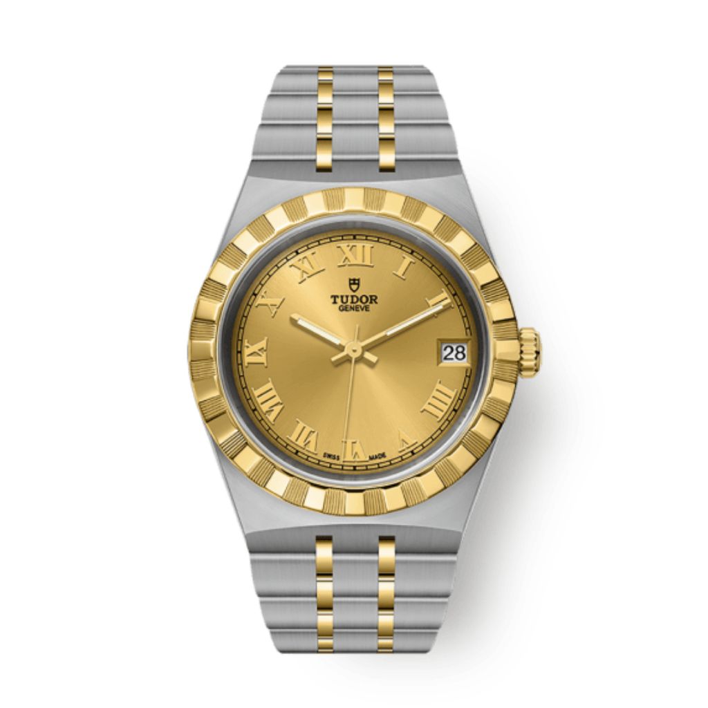 Tudor Tudor Royal 34 mm Golden Dial Stainless Steel Bracelet M28403-0004